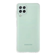 Kzy Samsung Galaxy A22 Kapak 1mm Şeffaf Silikon Kılıf