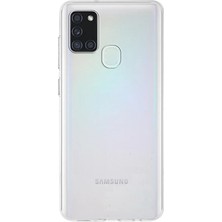 Kzy Samsung Galaxy A01 Kapak 1mm Şeffaf Silikon Kılıf