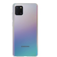 Kzy Samsung Galaxy A81 Kapak 1mm Şeffaf Silikon Kılıf