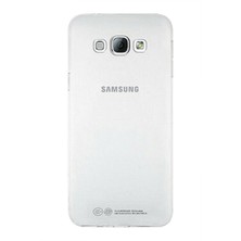 Kzy Samsung Galaxy A8 Kapak 1mm Şeffaf Silikon Kılıf