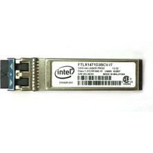 Intel FTLX1471D3BCV-IT E10GSFPLR 10GBASE-LR Sfp+ Transceiver Module, Smf 1310NM