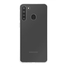 Case World Caseworld Samsung Galaxy A21 Kapak 1mm Şeffaf Silikon Kılıf