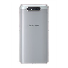 Case World Samsung Galaxy A80 ile Uyumlu Kapak 1mm Şeffaf Silikon ile Uyumlu Kılıf