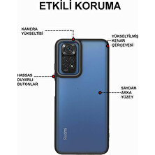 Case World Caseworld Xiaomi Poco X3 Pro Kapak Metal Kamera Korumalı Arkası Şeffaf Silikon Kılıf - Mavi