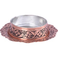 Nusnus Bakır Tabaklı Roz Kenarı Çirtikli Büyük Boy