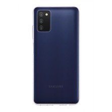 Case World Samsung Galaxy A03S ile Uyumlu Kapak 1mm Şeffaf Silikon ile Uyumlu Kılıf