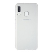 Case World Caseworld Samsung Galaxy A20E  Kapak 1mm Şeffaf Silikon Kılıf