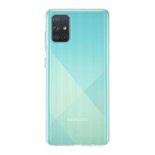 Case World Samsung Galaxy A71 ile Uyumlu Kapak 1mm Şeffaf Silikon ile Uyumlu Kılıf