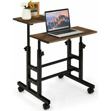 servetavcı Yükseklik Ayarlı Bilgisayar Laptop ve Çalışma Masası Ceviz 70 x 60 cm