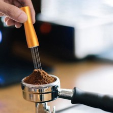 Strade Store Latte Art Altın İçin Gevşek Dağıtılmış Kahve Sanat Kalemi ile İğne Kahve Kurcası (Yurt Dışından)