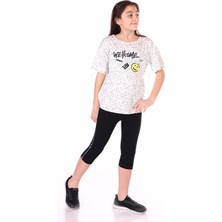 Toontoy Kids Toontoy Kız Çocuk Happiness Baskılı Kaprili Takım