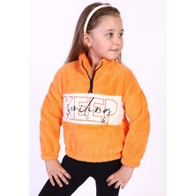 Toontoy Kids Toontoy Kız Çocuk Nakışlı Peluş Sweatshirt