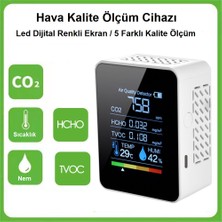 Triline Dijital 5in1 Hava Dedektörü Hava Kalite Ölçüm Cihazı