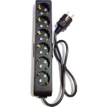 Viko Siyah Multi-Let 6'lı Topraklı Çocuk Korumalı Grup Priz 70 cm