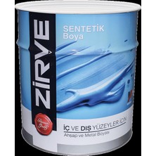 Zirve Sentetik Yağlı Boya Metal Ahşap Boyası 0,7 L Renk Gri