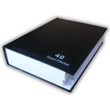 Fihrist Ticari 40'lı 16X23 Siyah Cilt Bezli 1 Adet Artlantis Ticari Firhist Siyah 16*23
