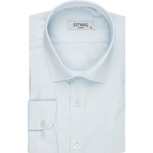 Süvari Slim Fit Mavi Erkek Gömlek