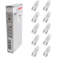 Bosch Eco Dipsiz Ampul 12V 5W T10 W5W 10'lu Paket