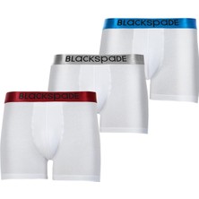 Modern Basic 3'lü Beyaz Boxer 9470
