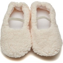 First Step Suni Yünlü Peluş Ekru Anne Terlik ve Bebek Panduf (Terlik ve Panduf Ayrı Satılmaktadır.)