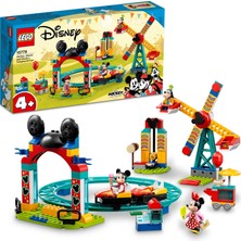 LEGO  ǀ Disney Mickey And Friends – Mickey, Minnie ve Goofy’nin Lunapark Eğlencesi 10778 - 4 Yaş ve Üzeri Için Oyuncak Yapım Seti (184 Parça)