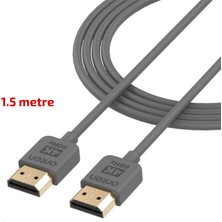 Microcase 4KX2K 60Hz HDMI To HDMI Yüksek Hızlı Ses Görüntü Aktarma Kablosu 1.5 Metre Gri - AL2877