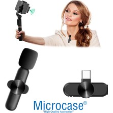 Microcase Type-C Profesyonel Wireless Kablosuz Yaka Mikrofonu Lavalier - AL2881