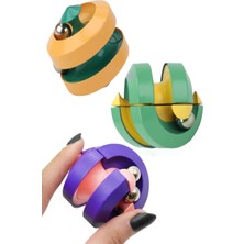 Sihirli Top Bilyeli Zeka Küpü Anti- Stres Shuang Ram Zeka Gelişim El Becerisi Fidget Spinner Oyuncak