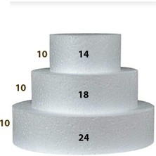 Senna Dream Cakes Strafor 3 Katlı Maket Pasta