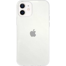 Case World Caseworld Apple iPhone 12 Mini Kapak 1mm Şeffaf Silikon Kılıf