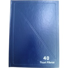 Artlantis Fihrist Ticari 40'lı 16X23 Lacivert Cilt Bezli 1 Adet Artlantis Ticari Firhist Lacivert 16X23