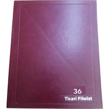 Artlantis Fihrist Ticari 36'lı 16X23 Bordo Cilt Bezli 1 Adet Artlantis Ticari Firhist Bordo 16X23