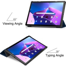 Shin-Wo Lenovo Tab M10 Plus (Gen 3) Için Flip Tablet Kılıfı - Siyah (Yurt Dışından)