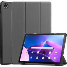 Shin-Wo Lenovo Tab M10 Plus (Gen 3) Için Flip Tablet Kılıfı - Siyah (Yurt Dışından)