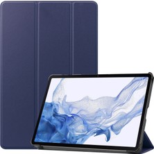 Shin-Wo Samsung Galaxy Tab S8 11'' Için Flip Tablet Kılıfı - Siyah (Yurt Dışından)