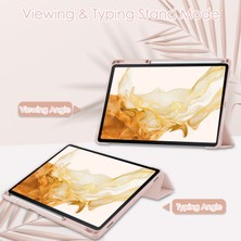 Shin-Wo Samsung Galaxy Tab S8+ Plus Için Şeffaf Tablet Kılıfı - Siyah (Yurt Dışından)