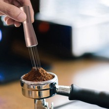 Binduo İğne Tarzı Kahve Kurcalama Distribütörü Espresso Araçları Restoran Ev Titanyum Gri (Yurt Dışından)