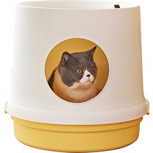 Sunsky Kedi Çöp Kutusu Sıçrama Mahkeme Kapalı Kedi Tuvalet Malzemeleri (Yurt Dışından)
