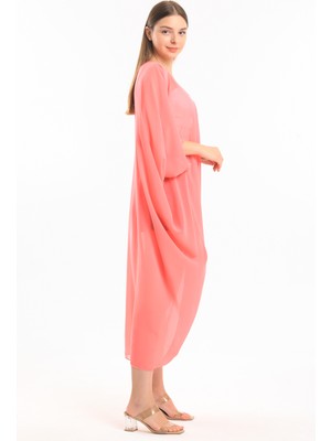 Sense Şifon Plaj Kimono | ELB33597 Şeker Pembe