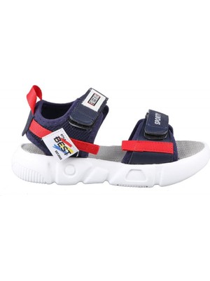 Marka Sesi Bücür  300 Laci Kırmızı Çocuk Sandalet