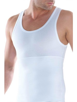 Erkek Korseli Beyaz Atlet 9209 Blackspade