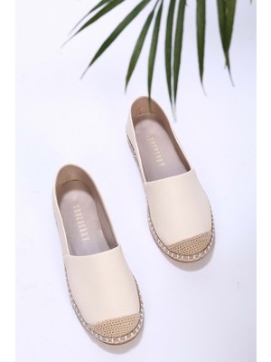 Shoeberry Kadın Ten Cilt Espadril