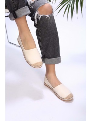 Shoeberry Kadın Ten Cilt Espadril