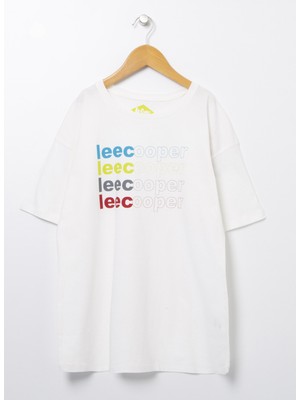 Lee Cooper T-Shirt, 12 Yaş, Beyaz