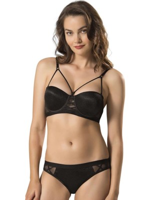 Le Jardin 5030 Silikonlu Taşlı Sütyen Takım