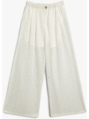 Koton Dantelli Pantolon Astarlı