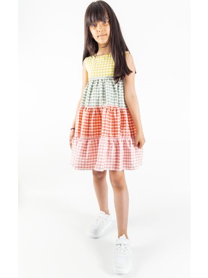 Babymod Pötikare Desenli Renkli Yazlık Kız Bebek/çocuk Elbise