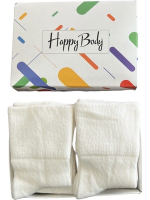 Happy Body (Art Nm 60270) 6 Lı Set Organik Pamuk Yıkamalı Kumaş Bebe Çorap 3-6 Aylık Özel Kutulu