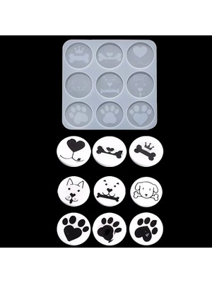 Hobizubi Reçine Epoksi Kalıp - Köpek Magnet - 1000 - 15X15 cm