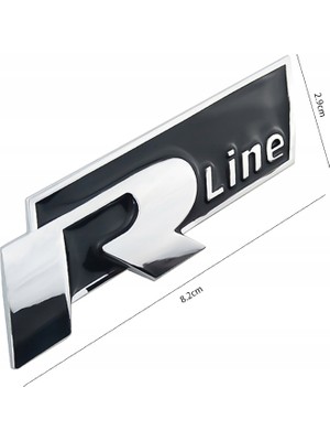 Strongart R-Line Yapıştırmalı Logo-Siyah / YACI147